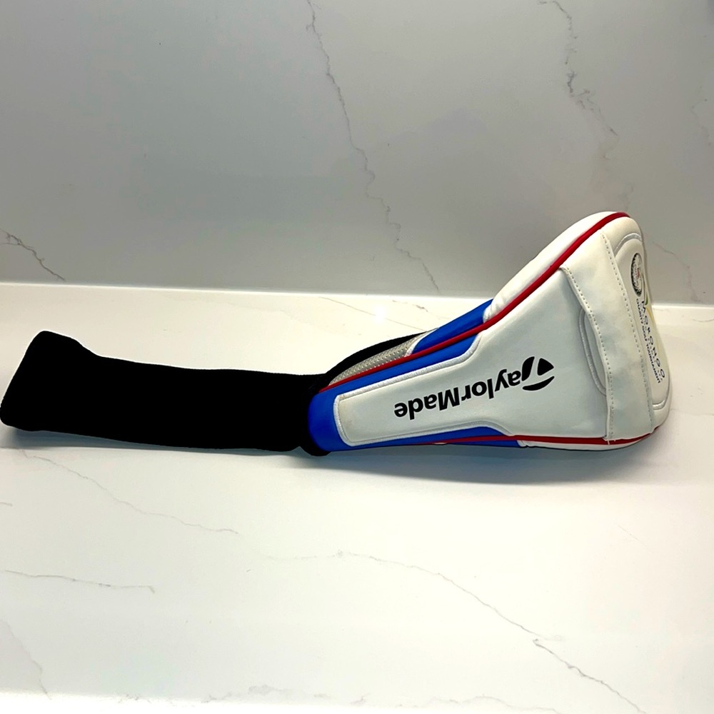 Taylor Made golf club cover red white and blue black sock EUC Taylormade GOLF